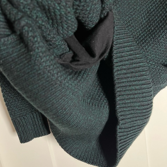Aritzia Wilfred Merino Wool Forest Green Deep V-Neck Long Sweater - Picture 10 of 11